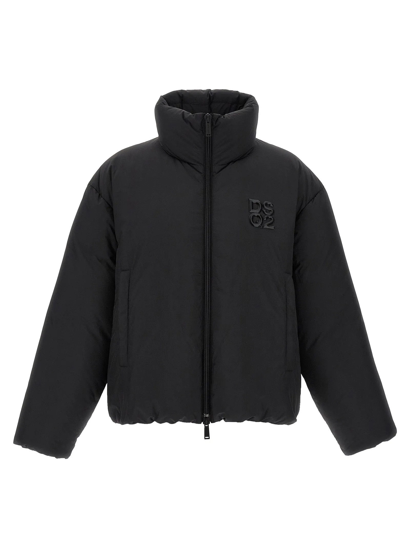 Ball Nylon Puffer Puffer Jackets Nero