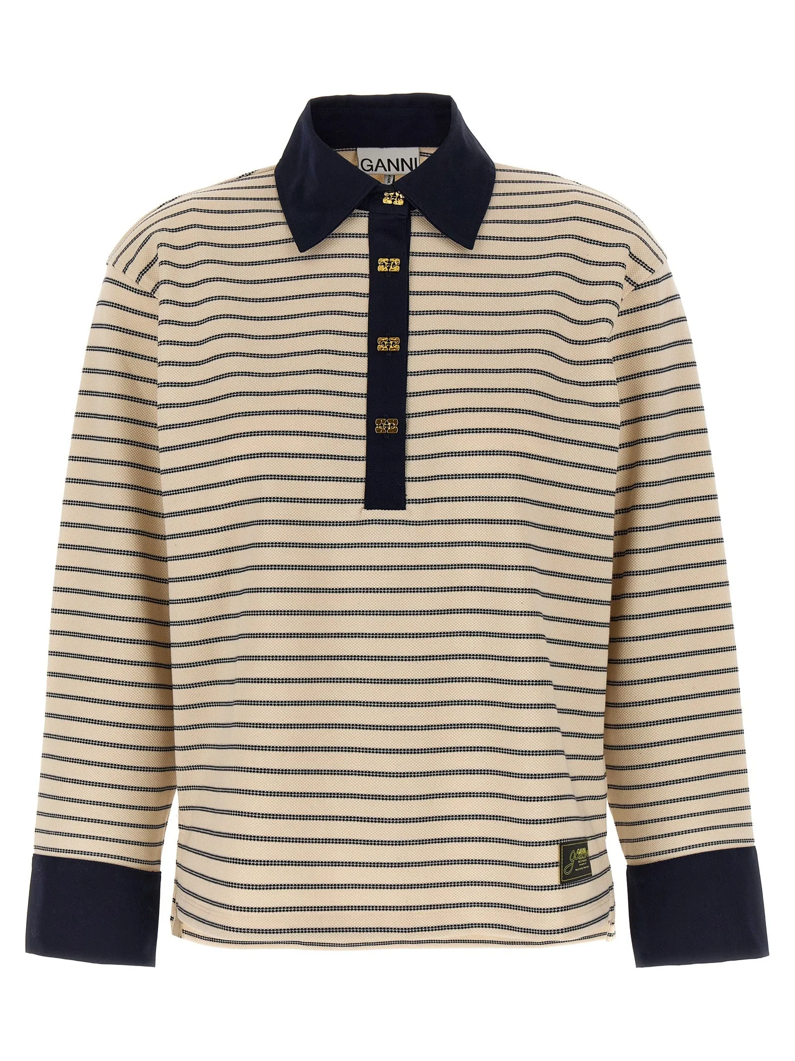 Striped Cotton Polo Multicolor