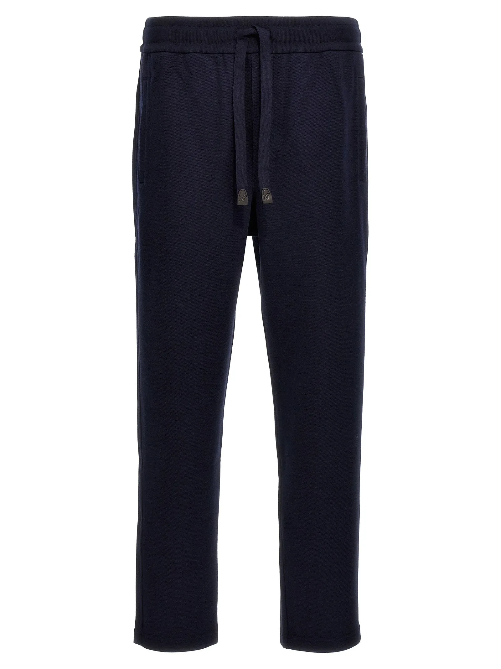 Cotton Joggers Pantaloni Blu