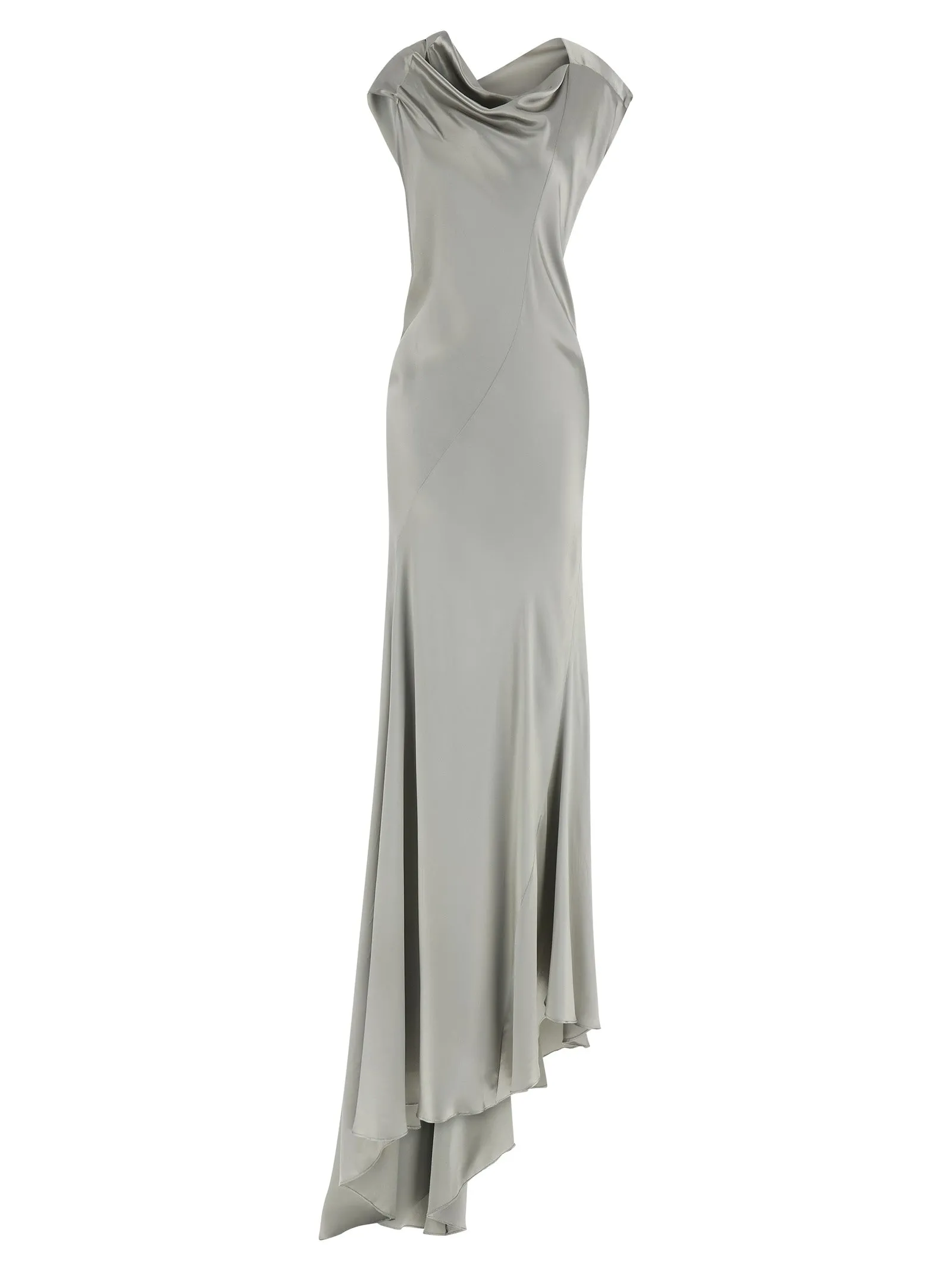 Satin Dress Abiti Grigio