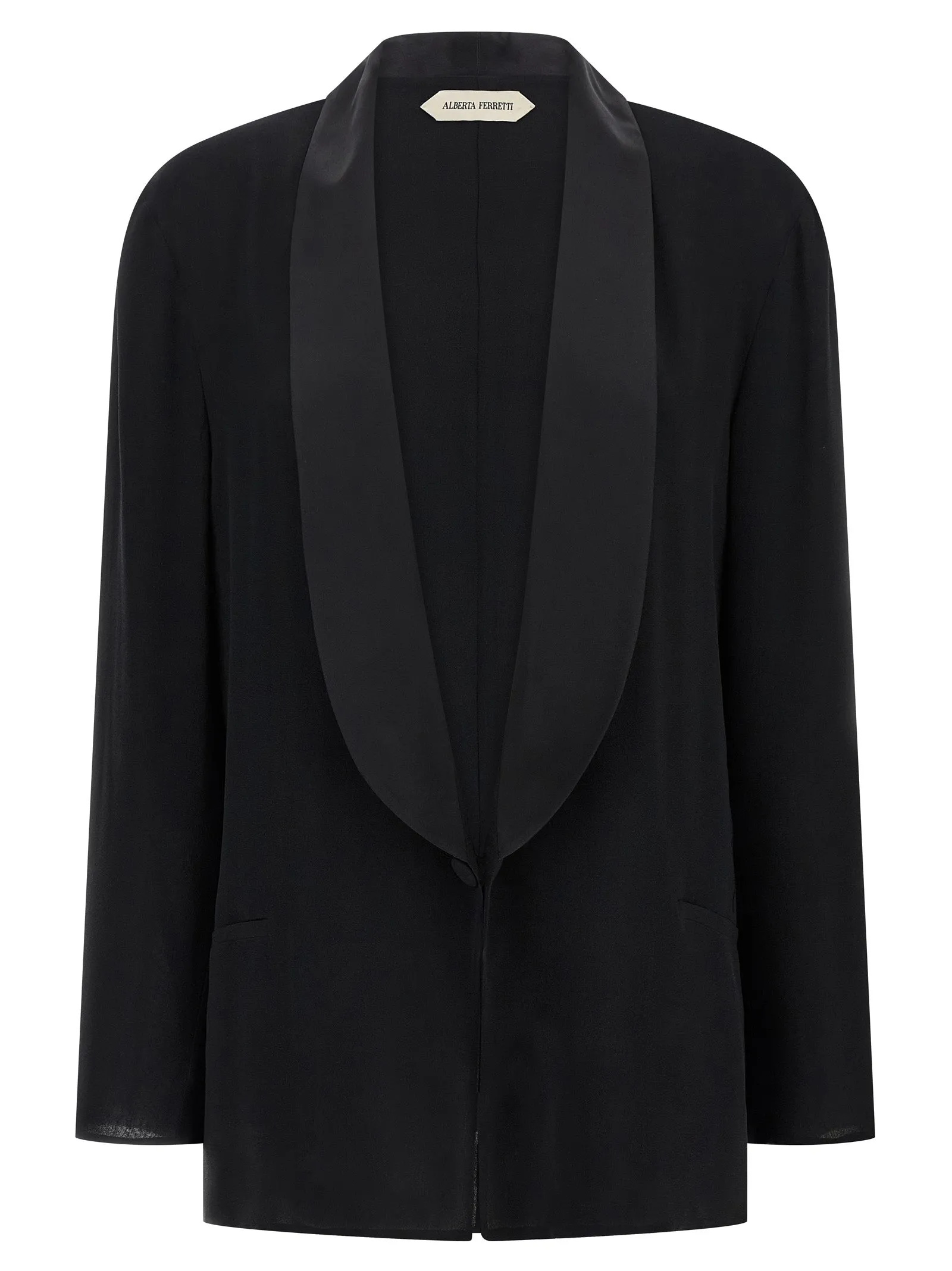 Georgette Blazer Blazers Nero