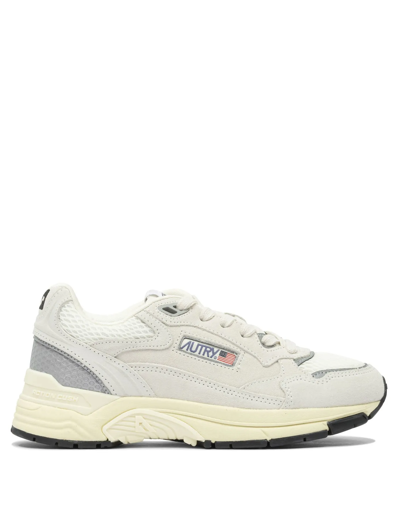 Hyperway Low Wom Suede/Mesh Wht/Silv Sneakers & Slip-On Grey