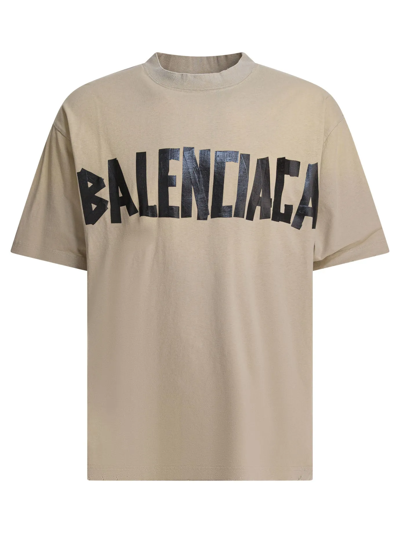 Tape Type T-Shirts Beige