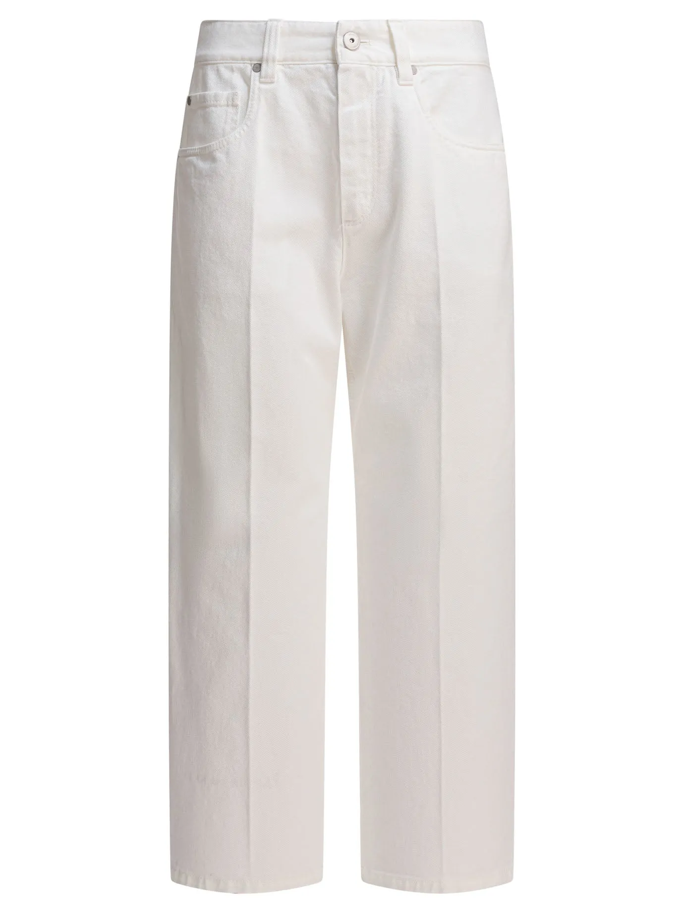 Contemporary Square Trousers Bianco