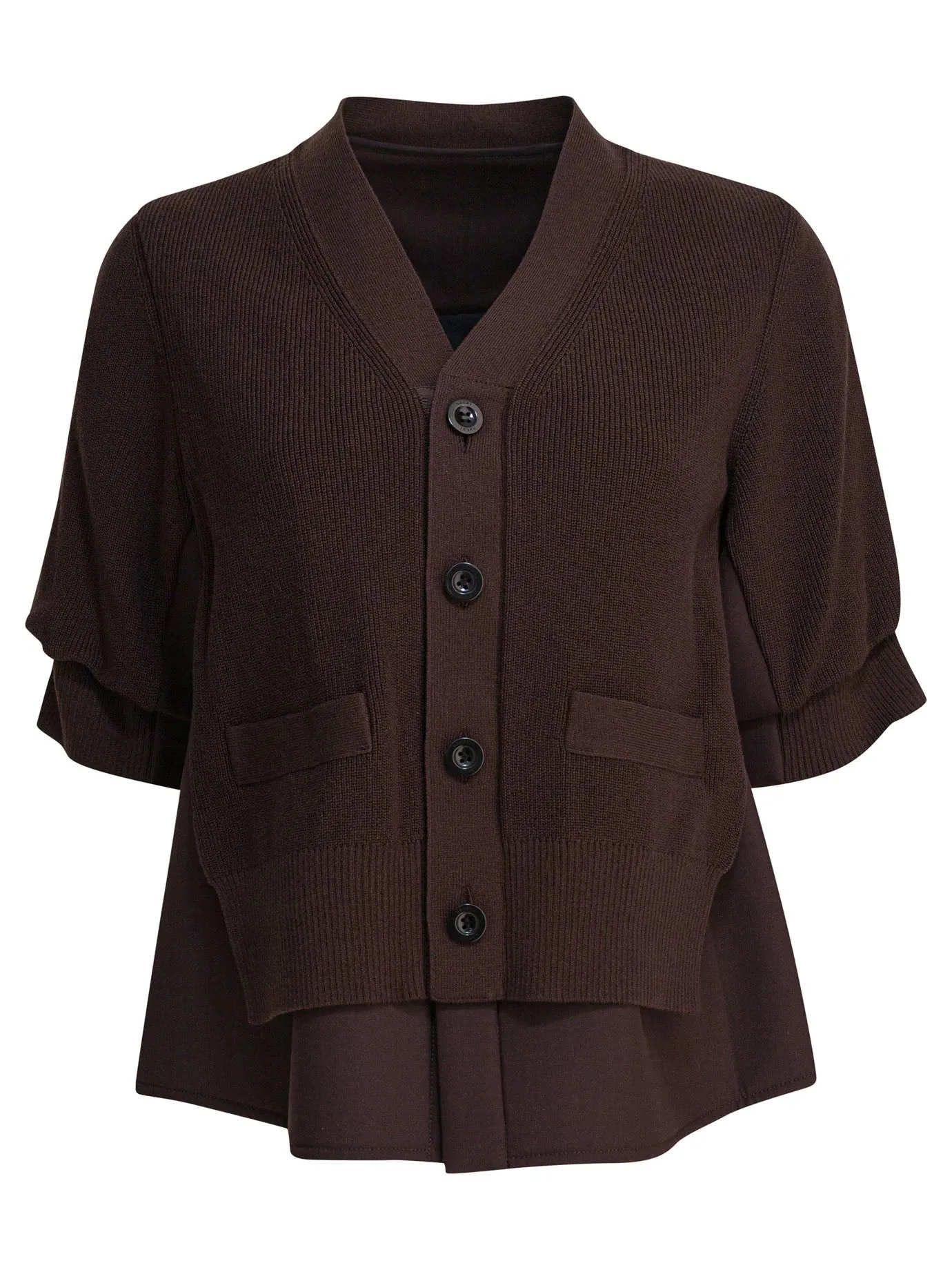 V-Neck Sweater Knitwear Marrone