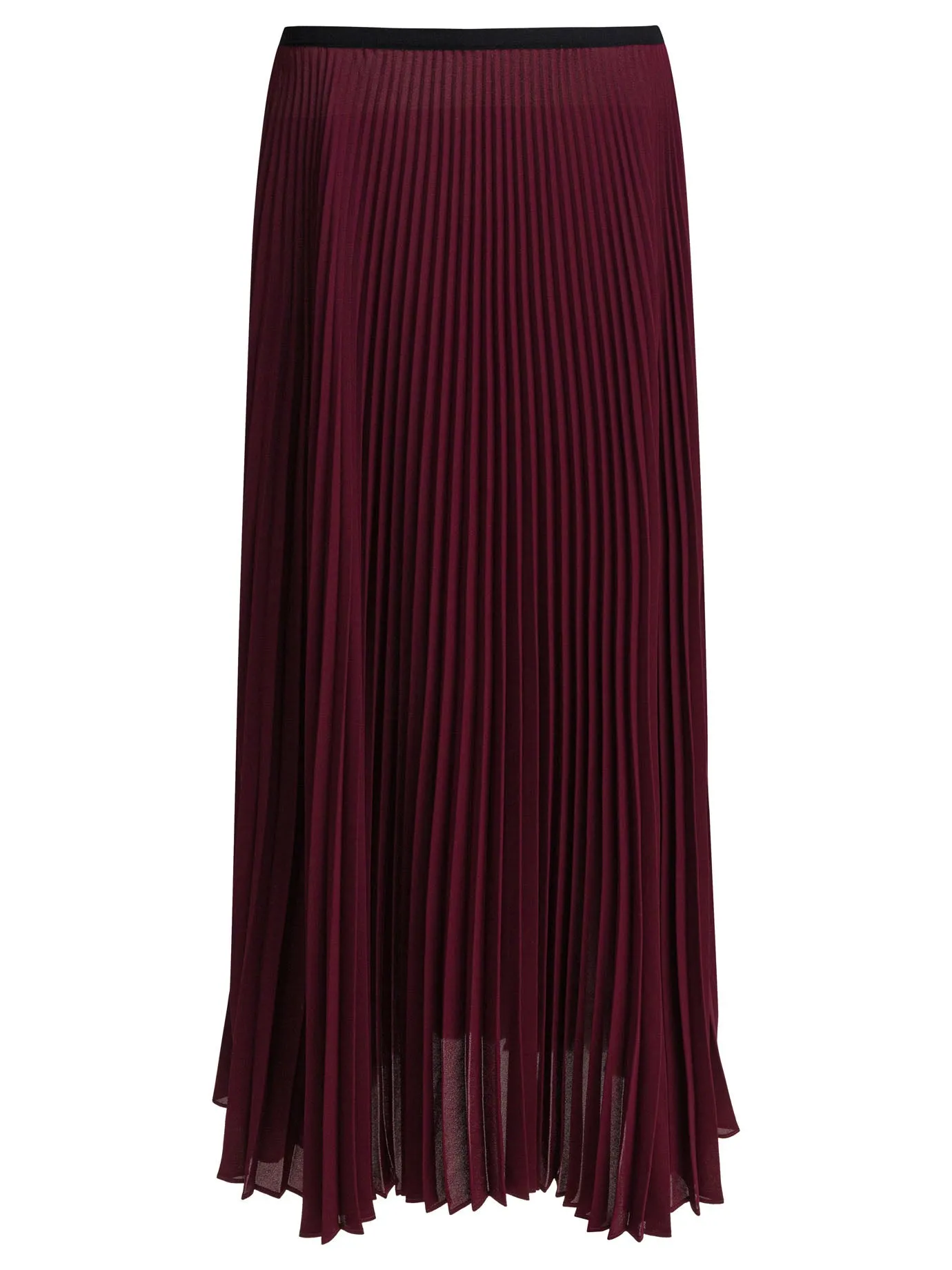 Pleated Skirt Gonne Bordeaux