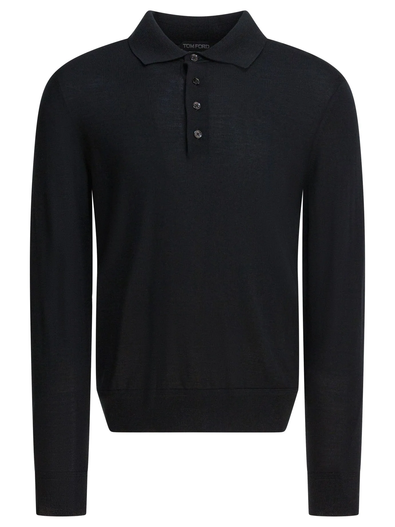 Long-Sleeved Polo Shirt Polo Shirts Nero