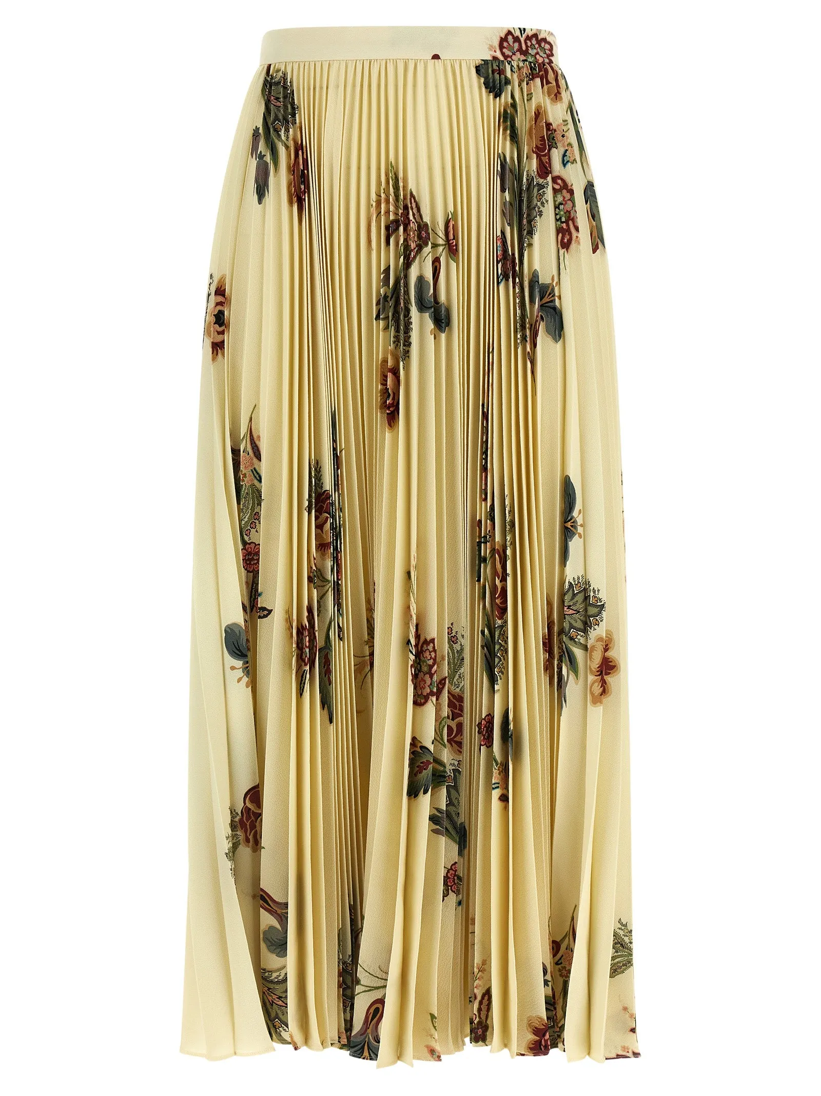 Pleated Midi Skirt Gonne Multicolor