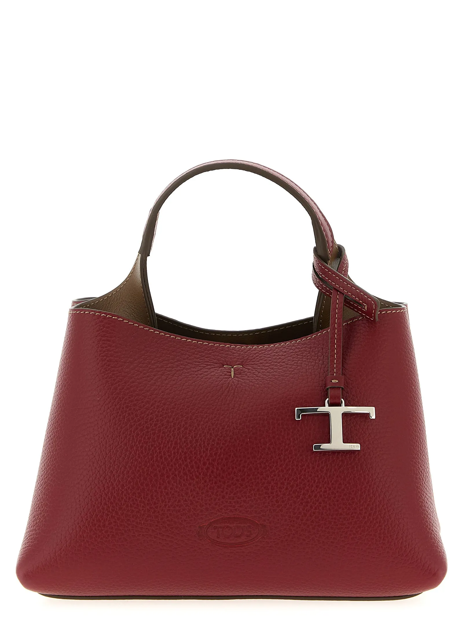 Micro Leather Handbag Borse A Mano Rosso