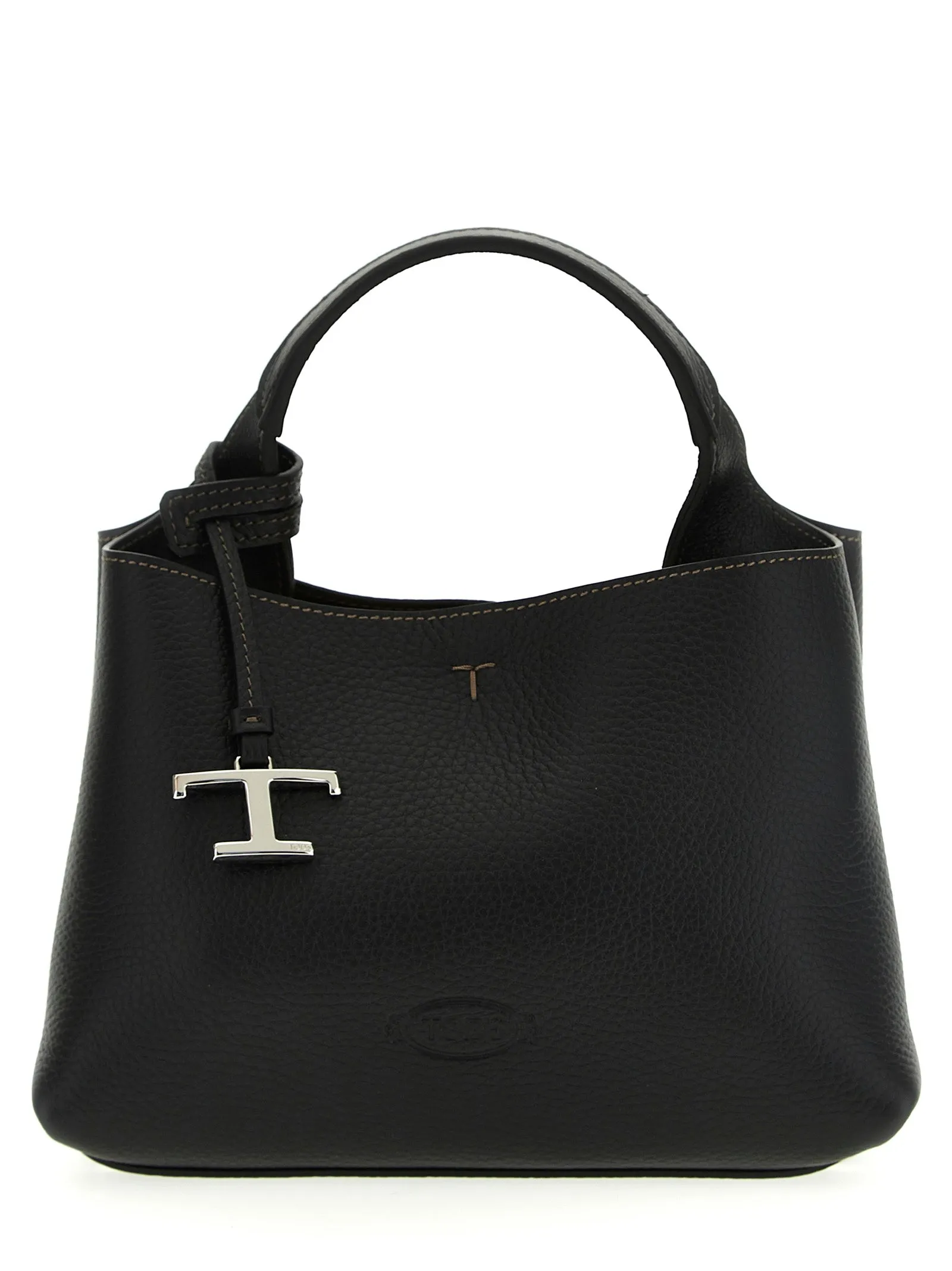 Micro Leather Handbag Borse A Mano Nero