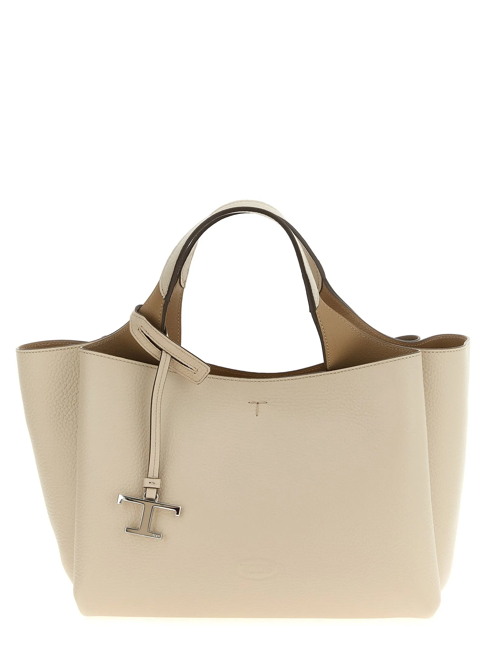 Mini Leather Handbag Borse A Mano Beige