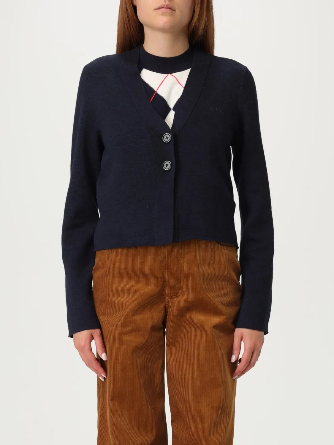Cardigan a v in lana vergine A.P.C.