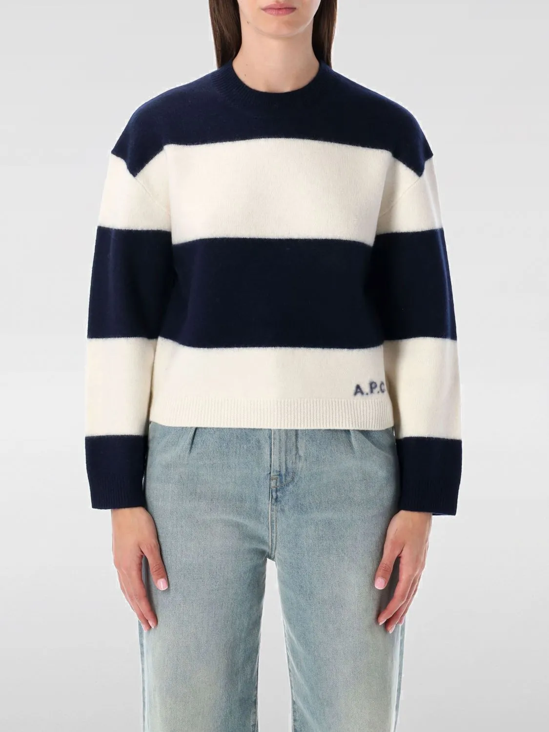 Maglia in lana vergine a righe A.P.C.