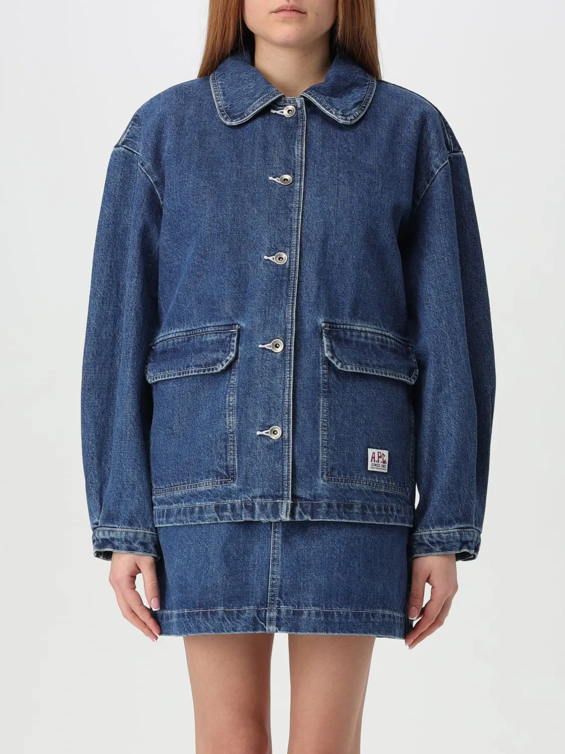 Giubbotto A.P.C. in denim di cotone
