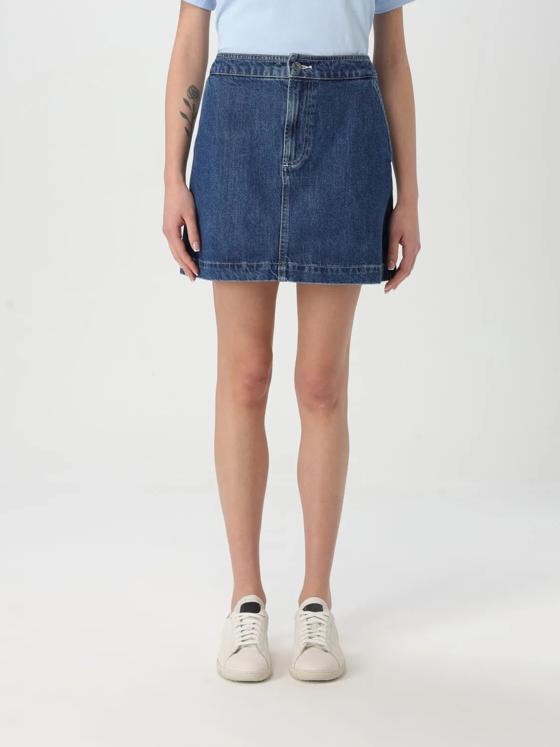 Gonna A.P.C. in denim di cotone
