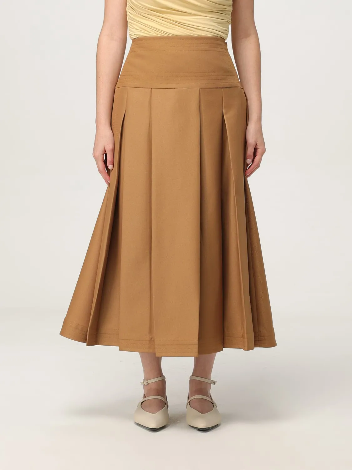 Gonna midi Abadia in crepe