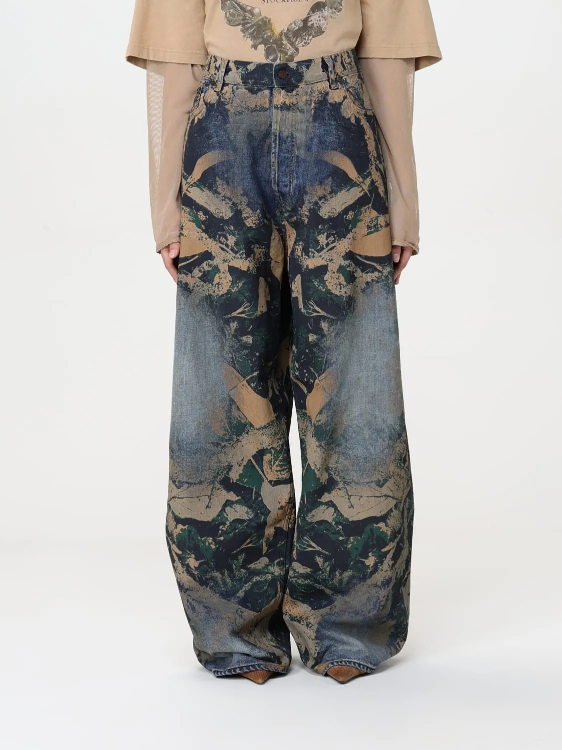 Jeans Acne Studios in denim stampato