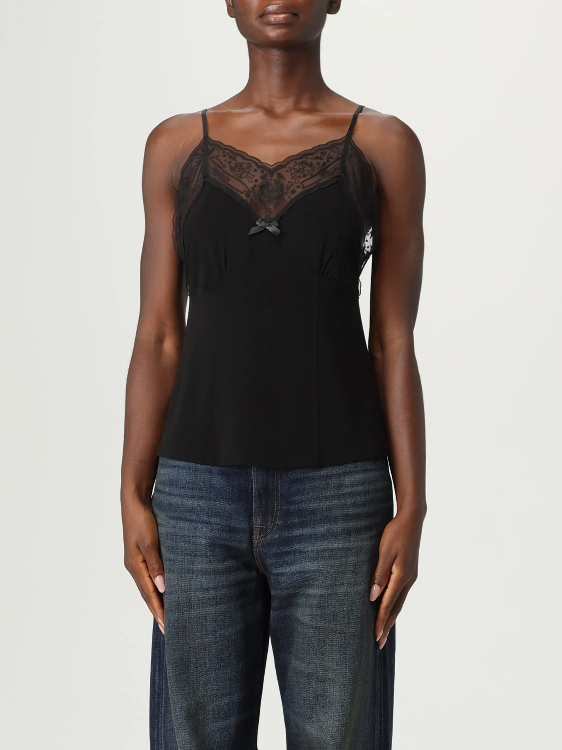 Top con inserti in pizzo Acne Studios