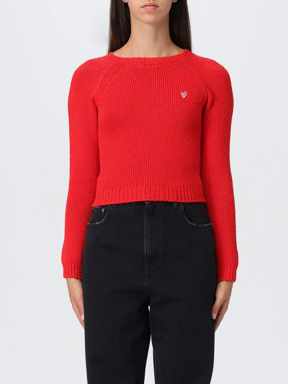 Maglia crop Acne Studios in cotone bio