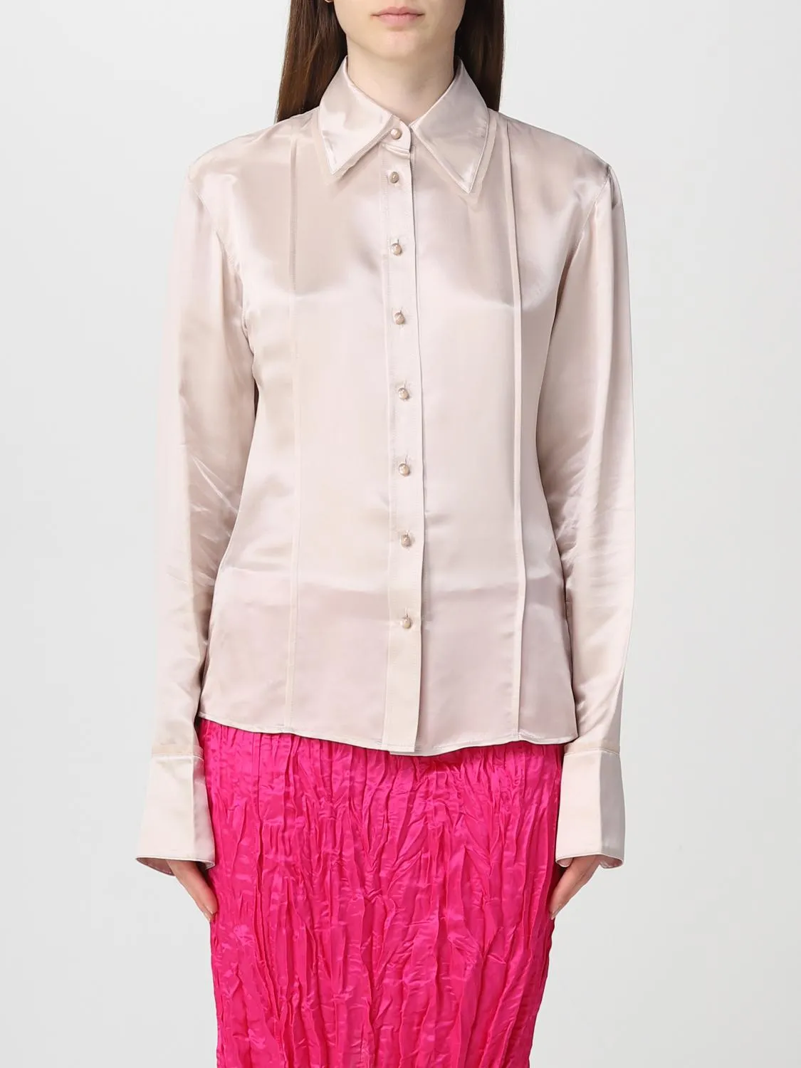 Camicia Acne Studios in viscosa e seta