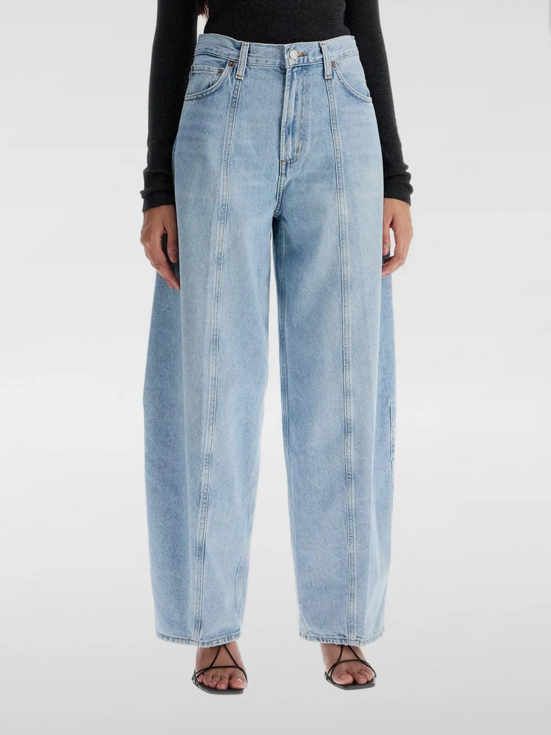 Jeans Agolde in denim di cotone rigenerato