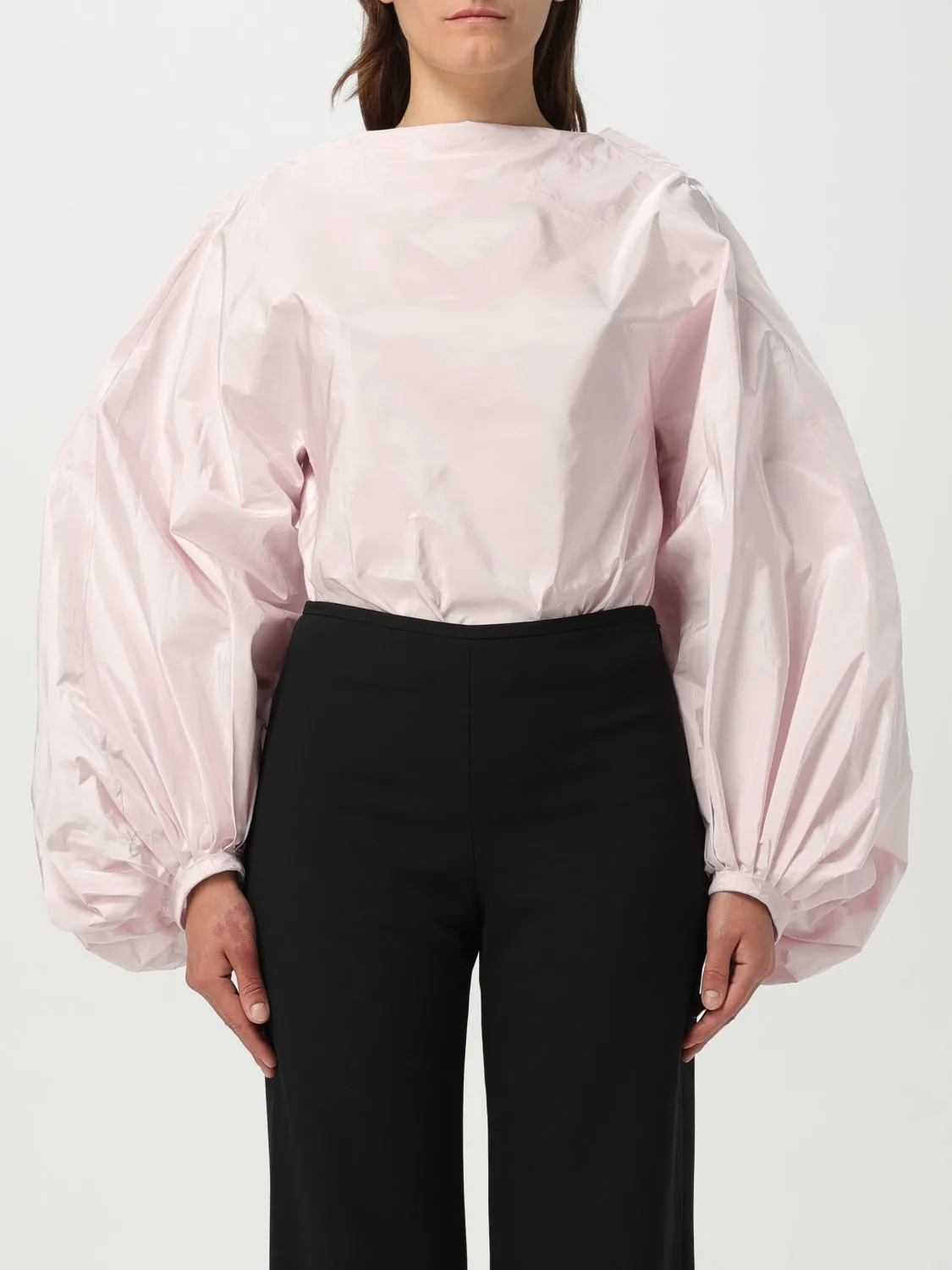 Body a camicia AlaÏa in taffetà