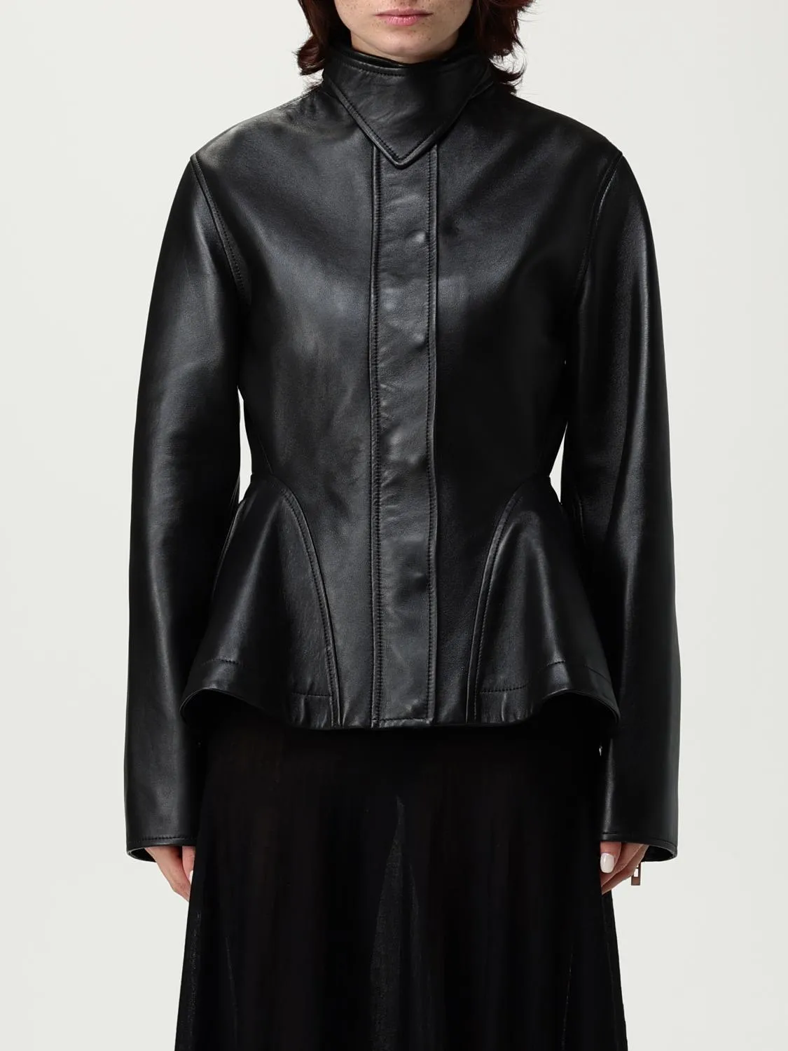 Giacca biker AlaÏa in pelle