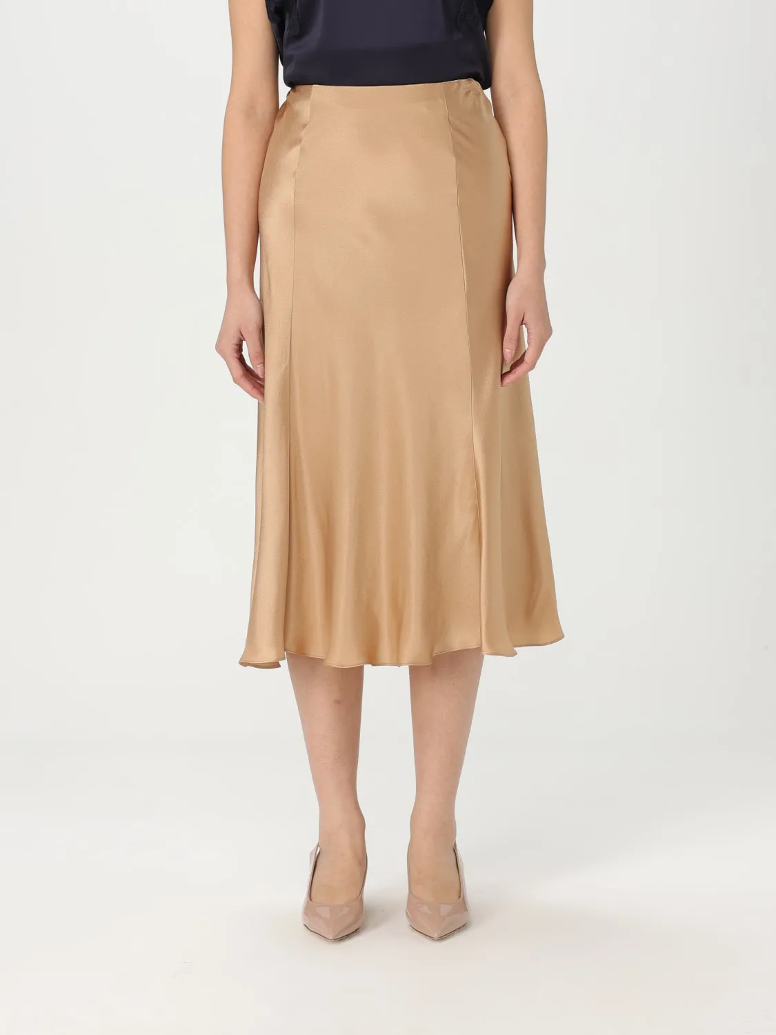 Gonna midi Alberta Ferretti in raso