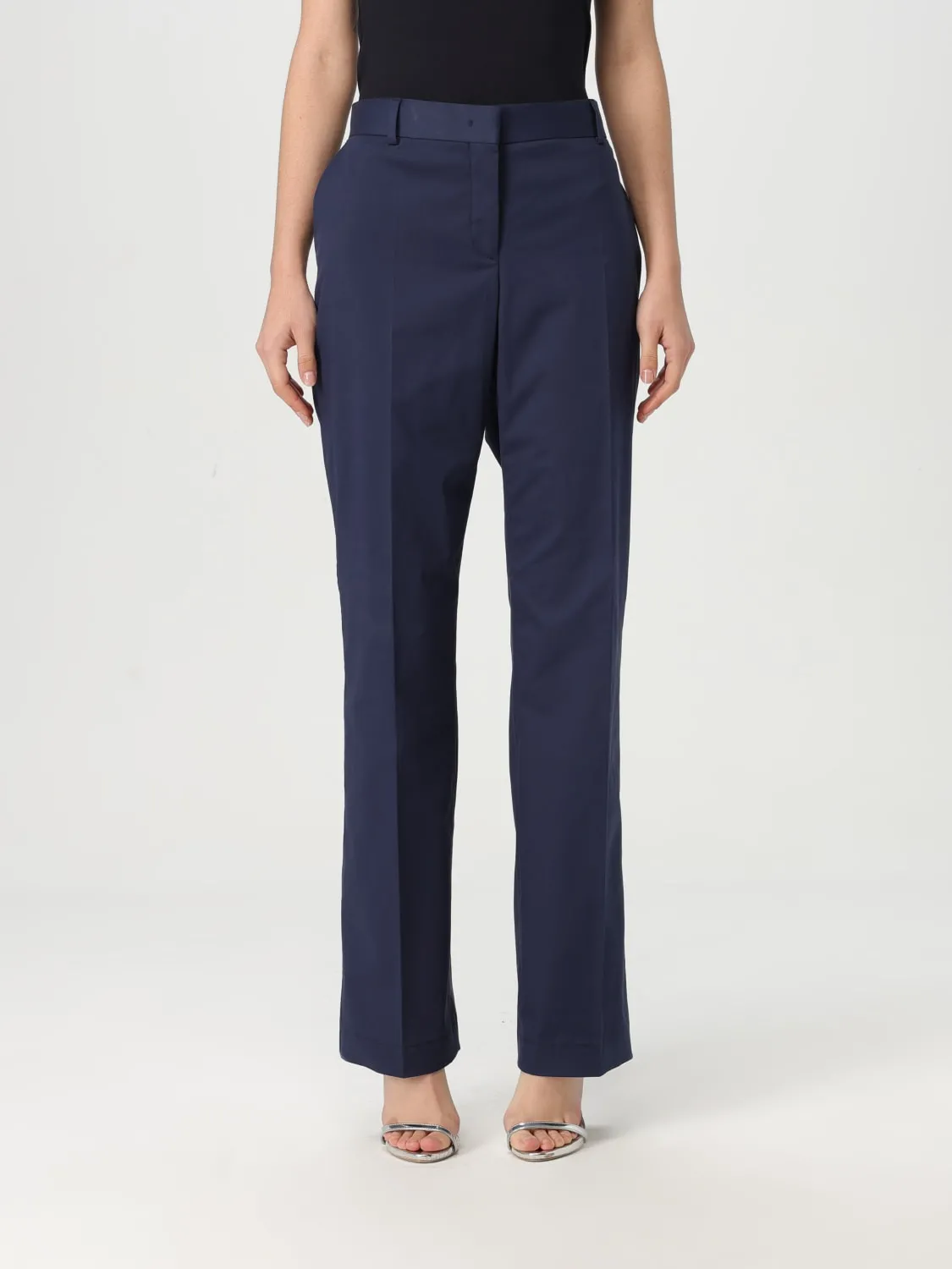 Pantalone classico Alberta Ferretti in cotone stretch