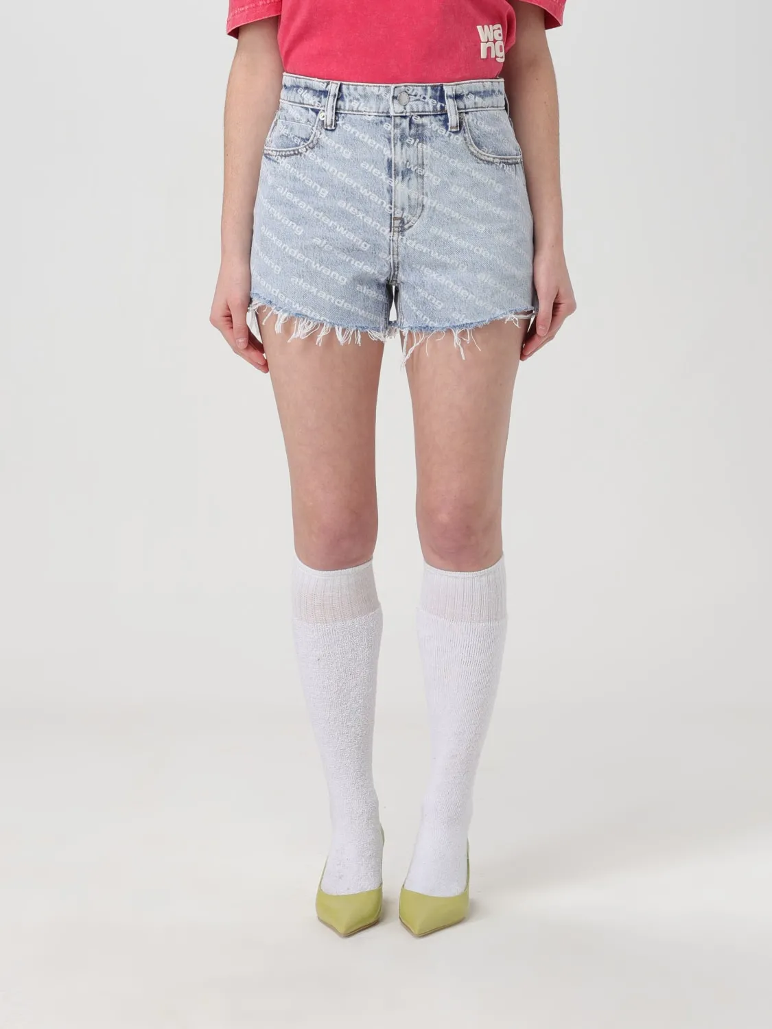 Pantaloncino Alexander Wang in denim