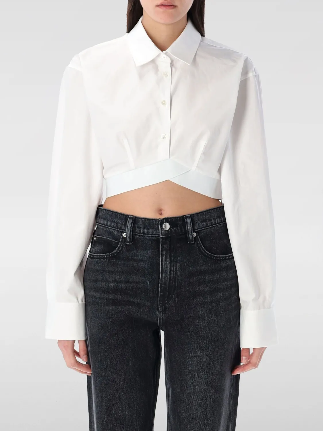 Camicia cropped Alexander Wang in cotone