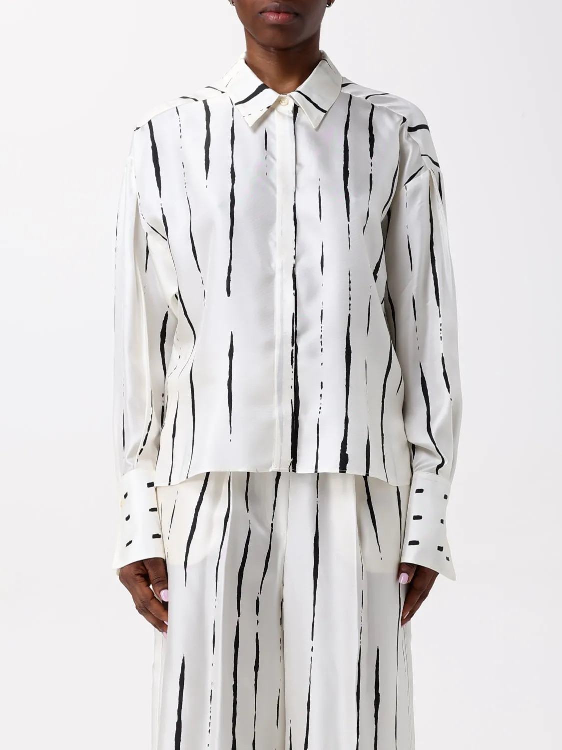 Camicia Alysi in seta stampata