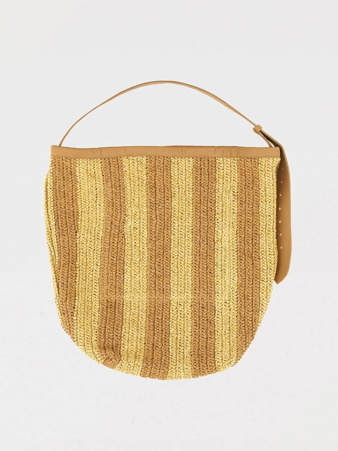Borse a spalla in rafia a righe Alysi