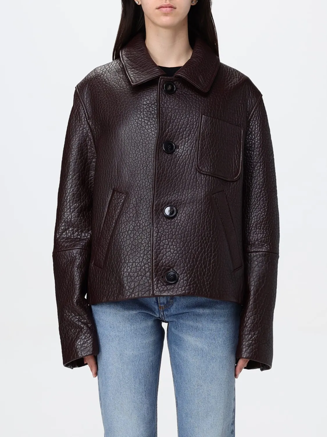 Giacca di pelle Ami Paris