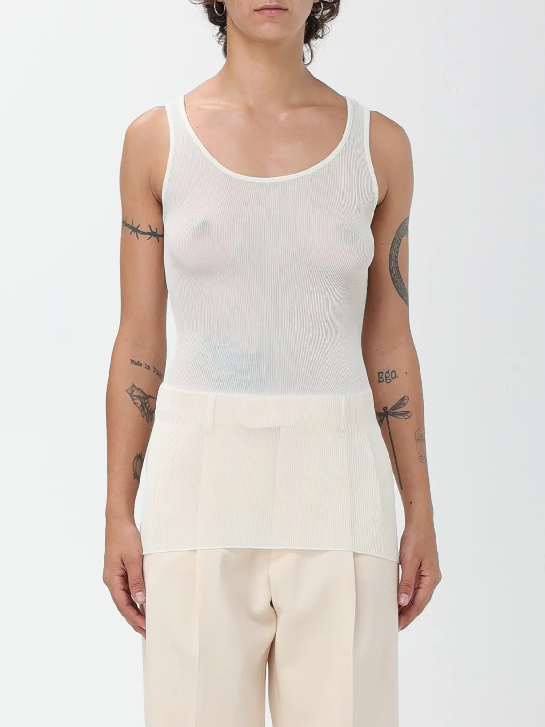 Top Ami Paris in misto viscosa stretch