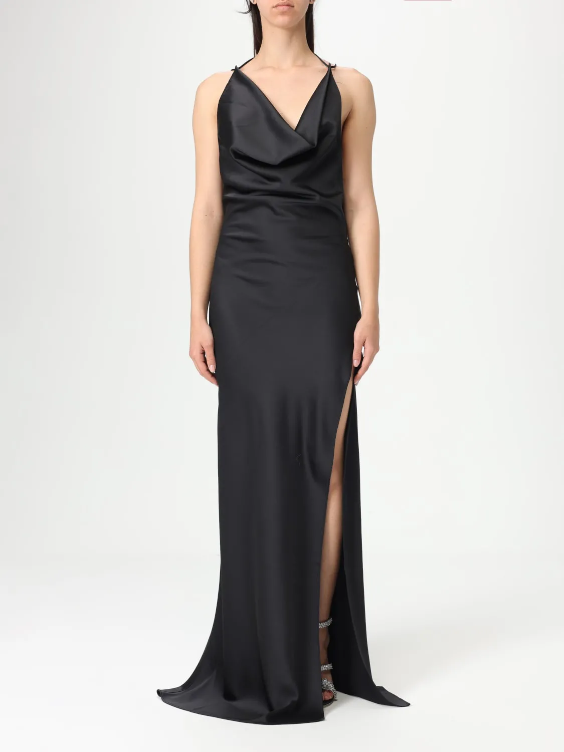 Abito lungo Andamane in raso