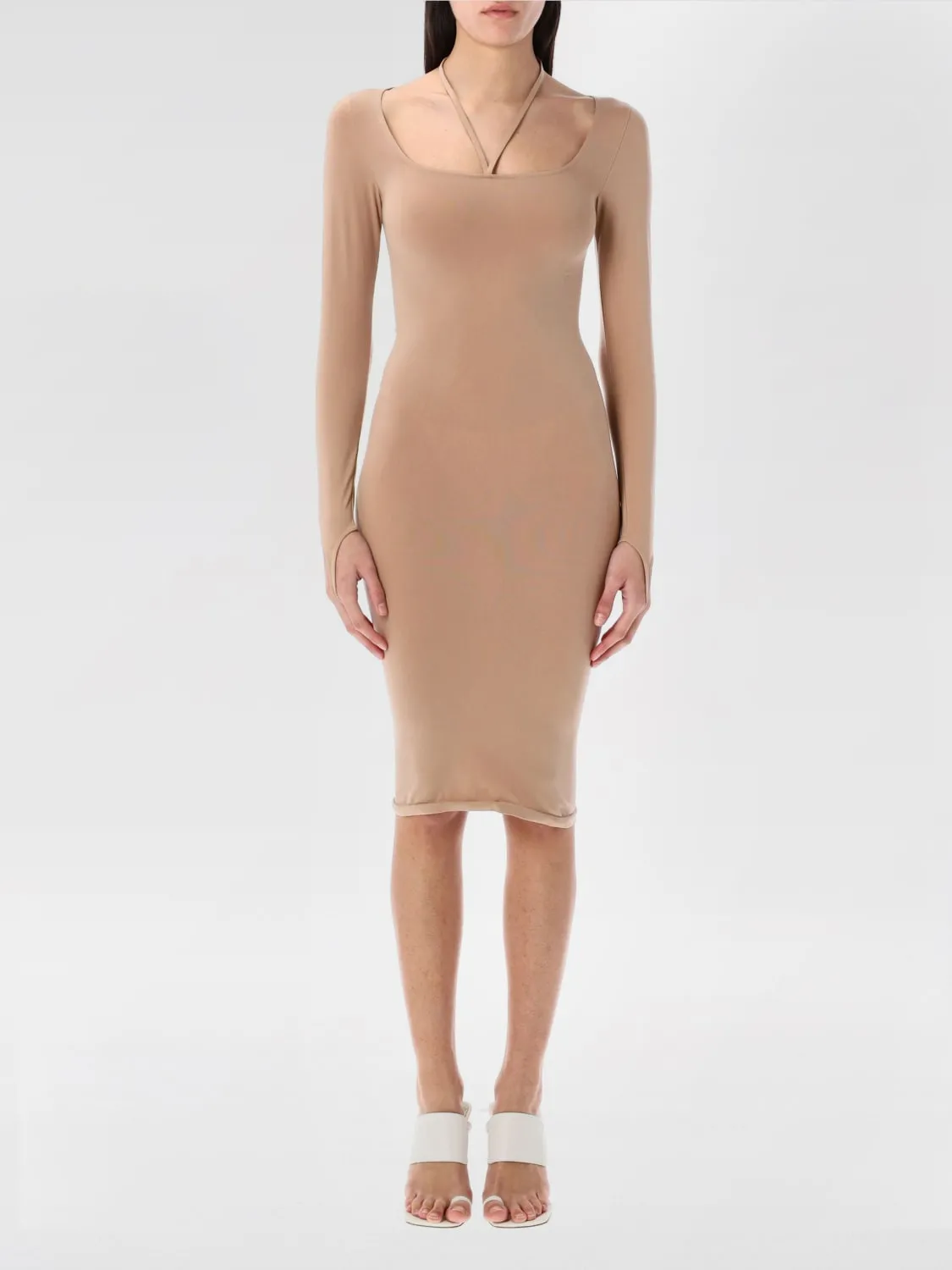 Abito in tessuto tecnico stretch Andreadamo