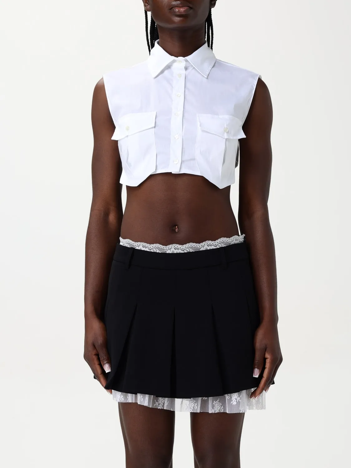 Top cropped Aniye by in misto cotone