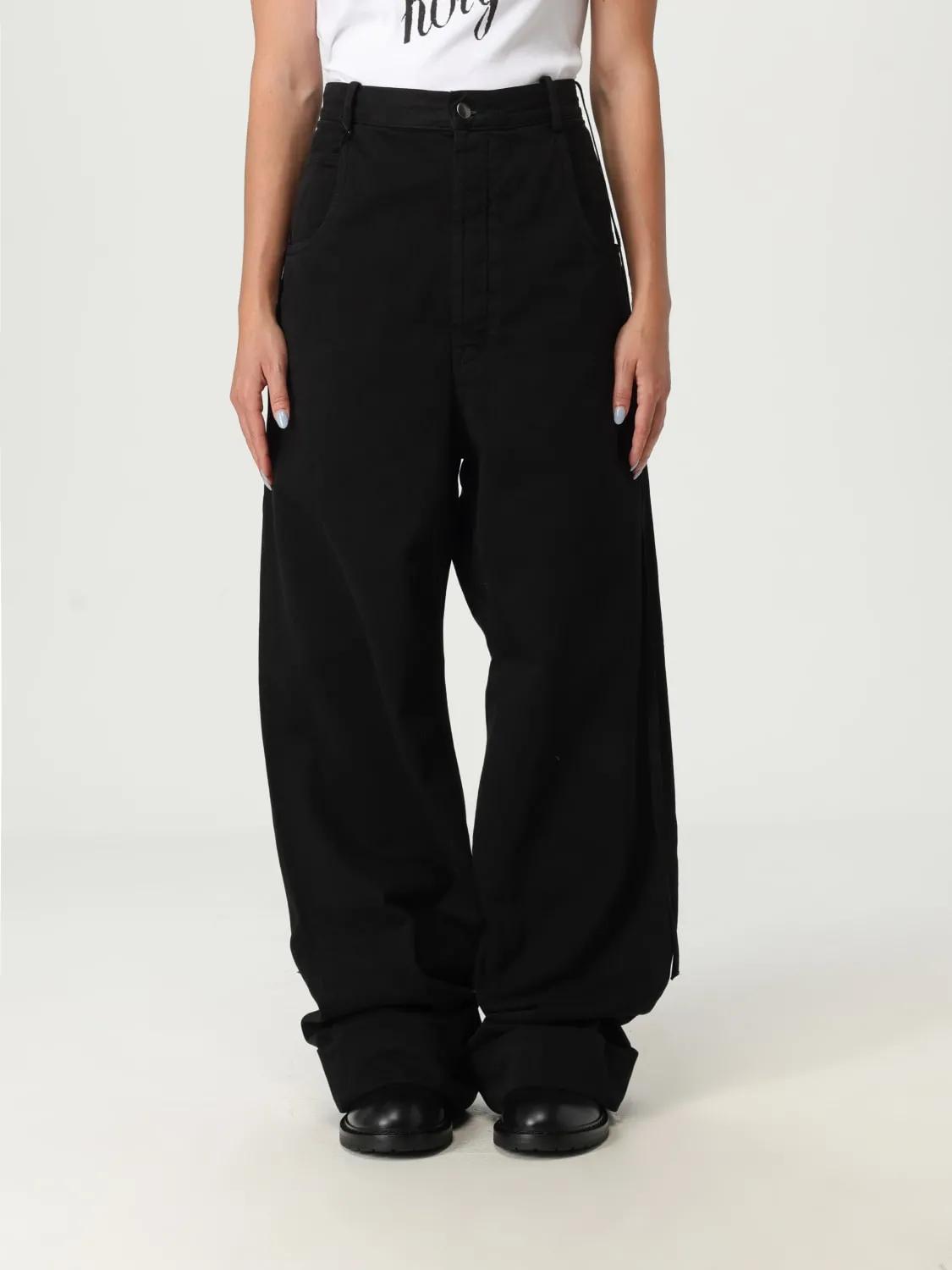 Jeans Ann Demeulemeester in denim di cotone