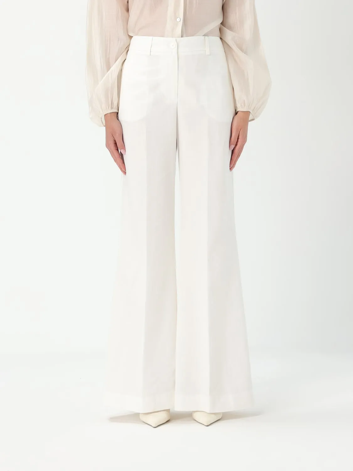 Pantalone Annarita N in misto lino