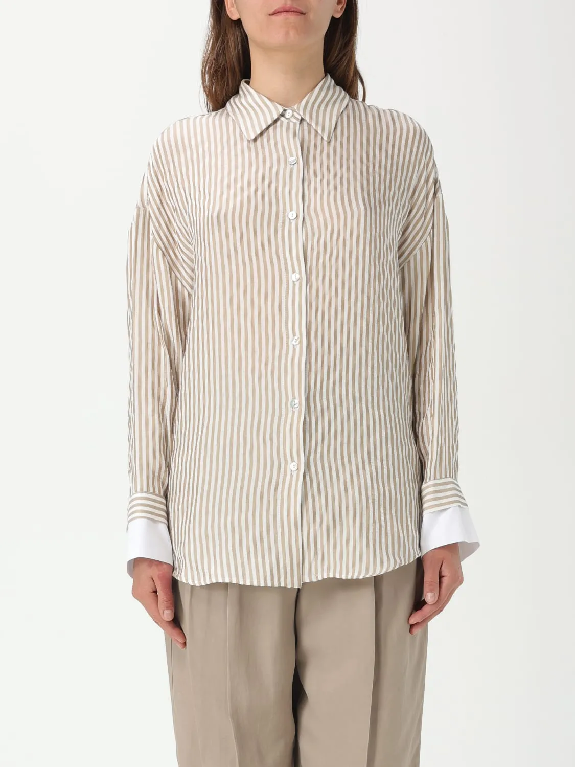 Camicia Annarita N in viscosa a righe