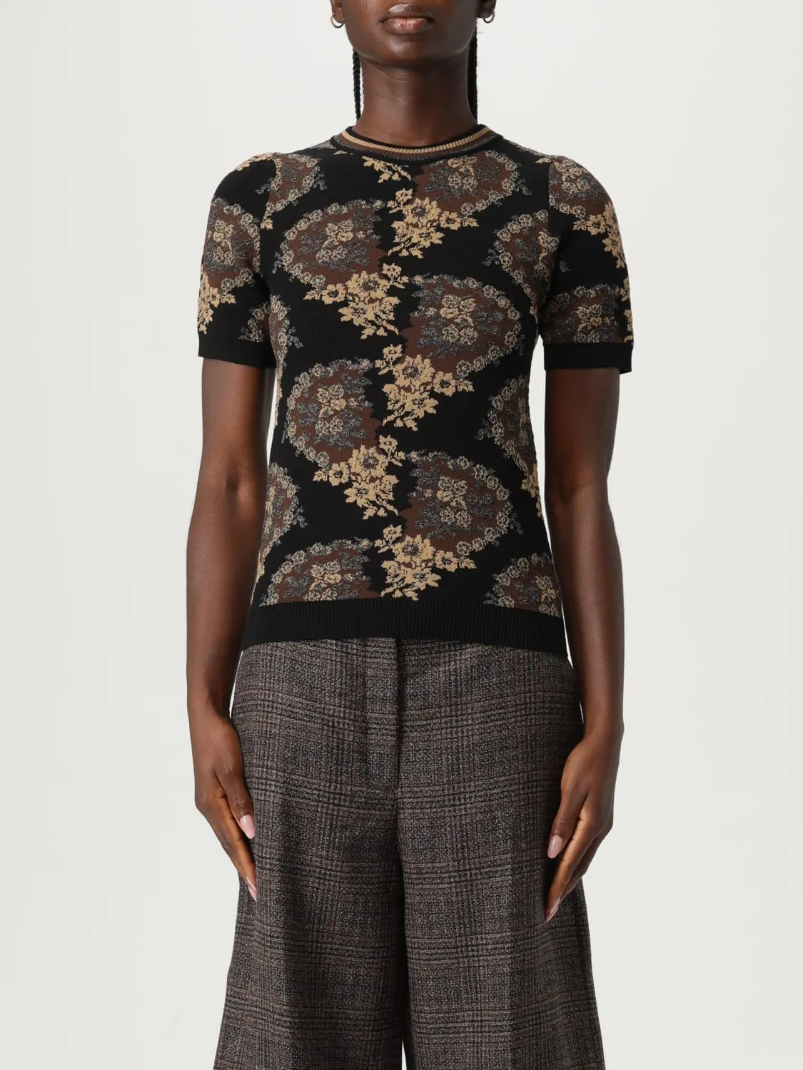Maglia in misto viscosa jacquard floreale Antonio Marras