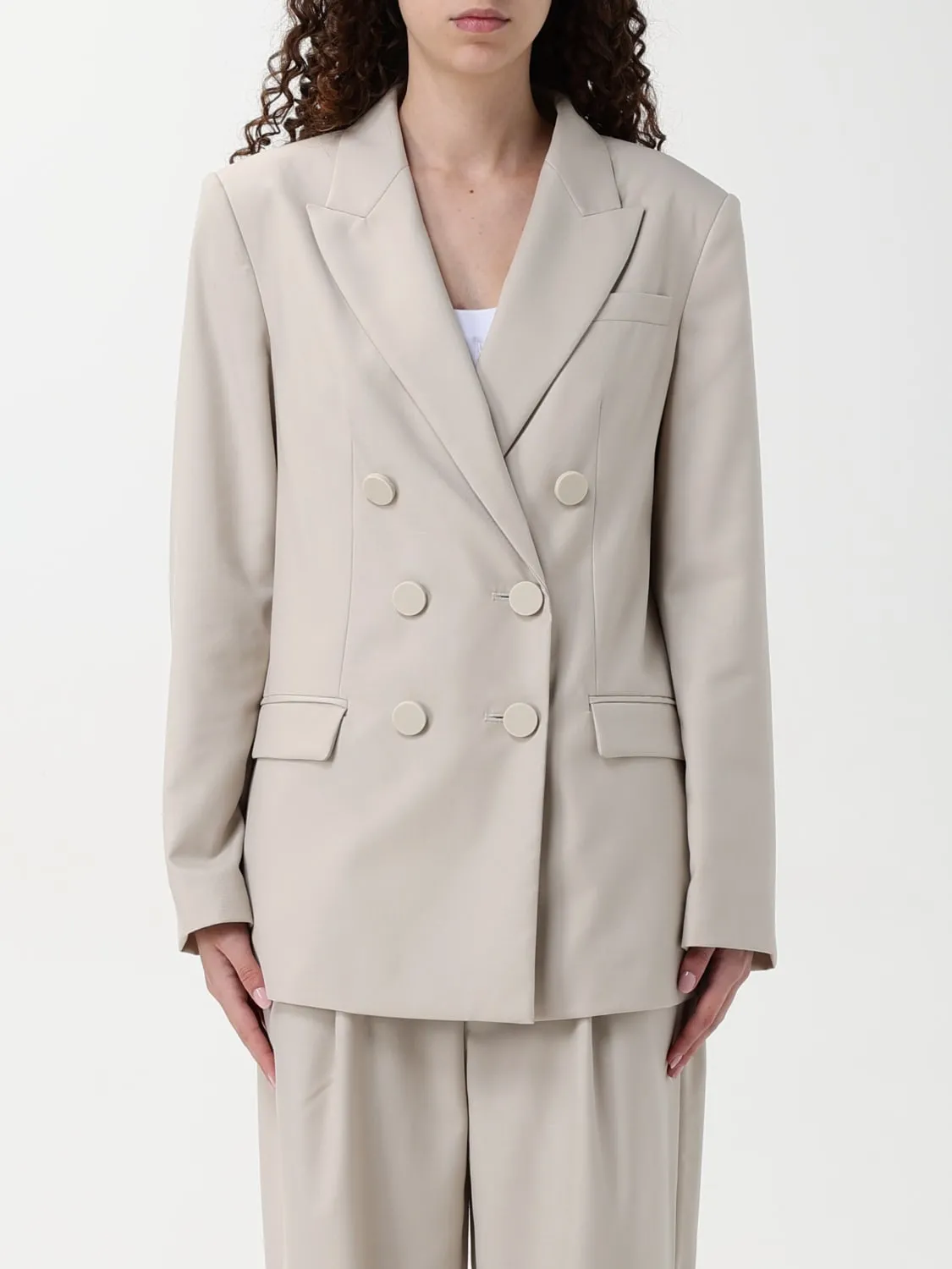 Blazer a doppiopetto Armani Exchange in misto viscosa