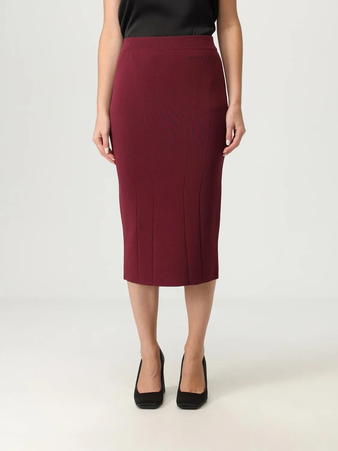 Gonna Armani Exchange in maglia