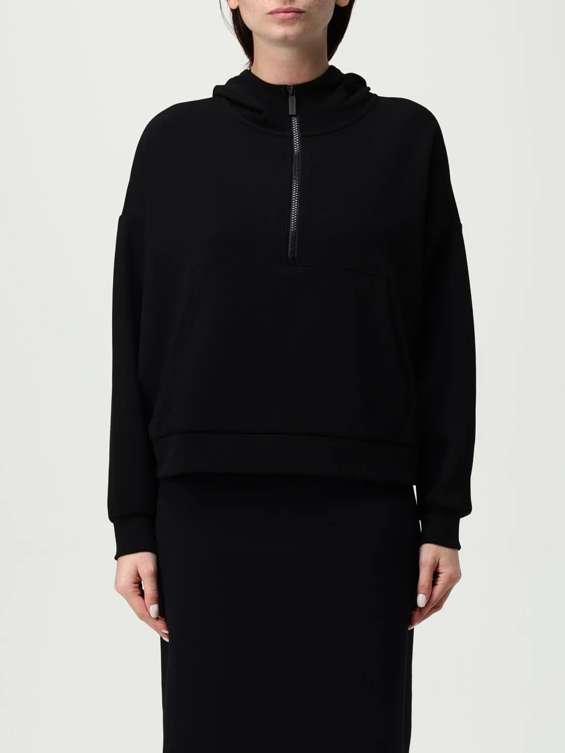 Felpa con cappuccio in misto viscosa Armani Exchange