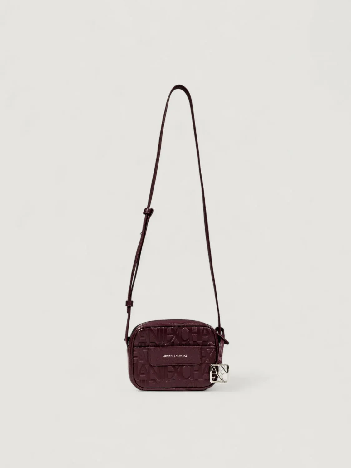 Camera bag Armani Exchange in pelle sintetica a grana