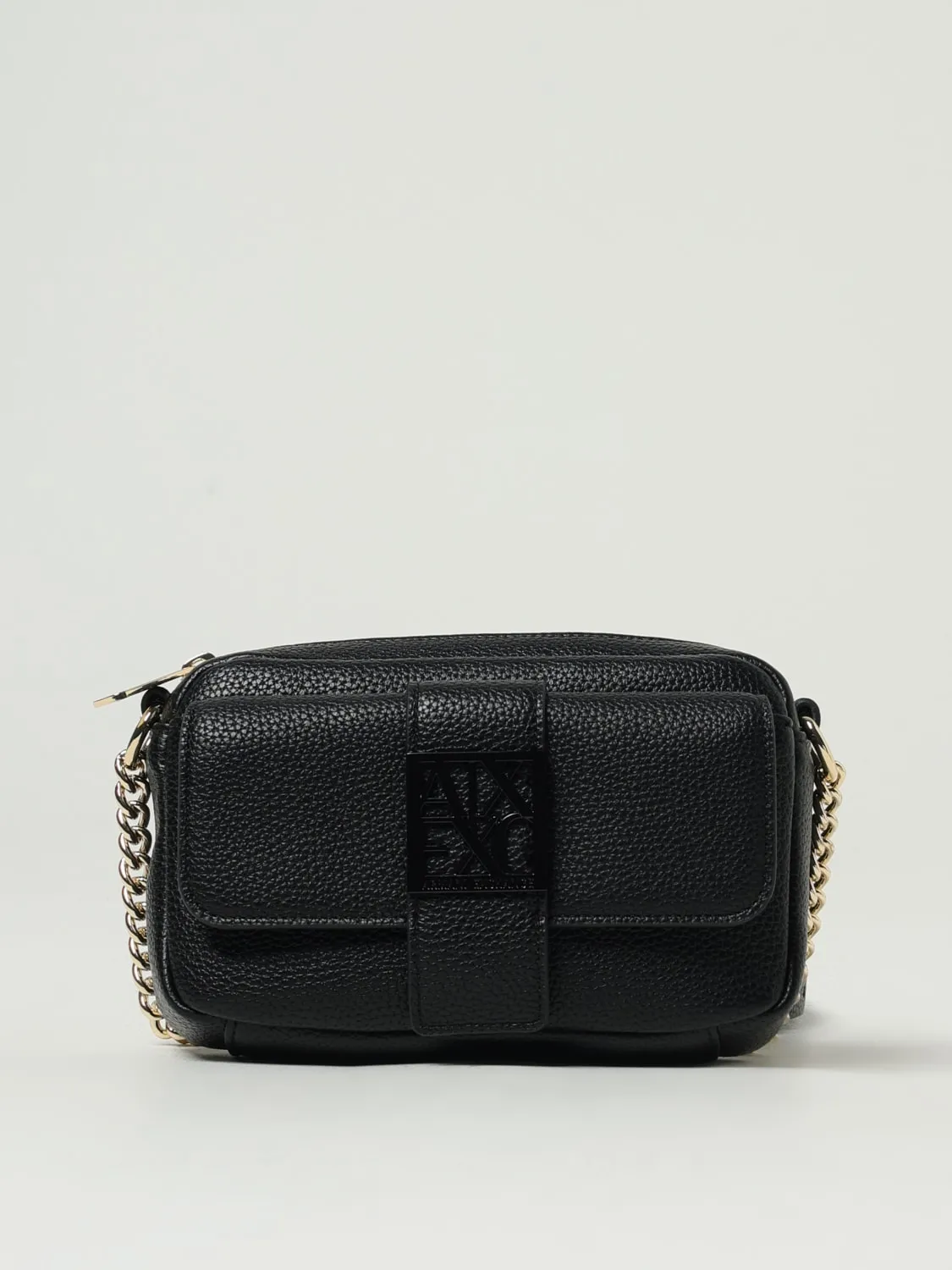 Borsa a tracolla mini in pelle sintetica a grana Armani Exchange