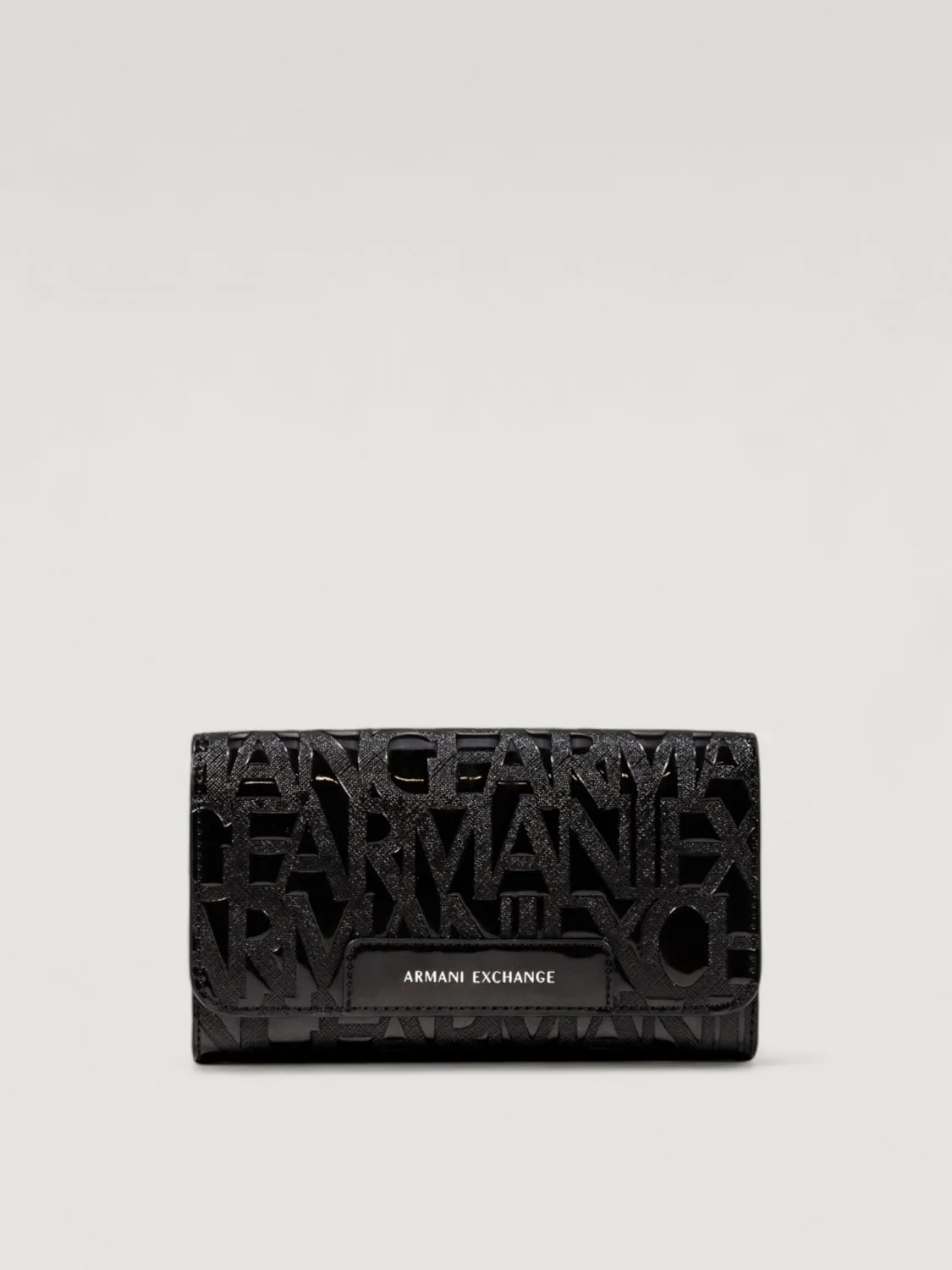 Pochette Armani Exchange in pelle sintetica saffiano