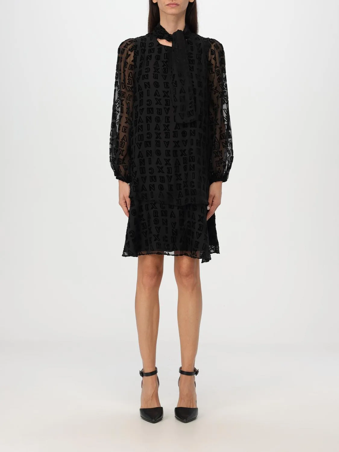 Abito Armani Exchange in misto viscosa