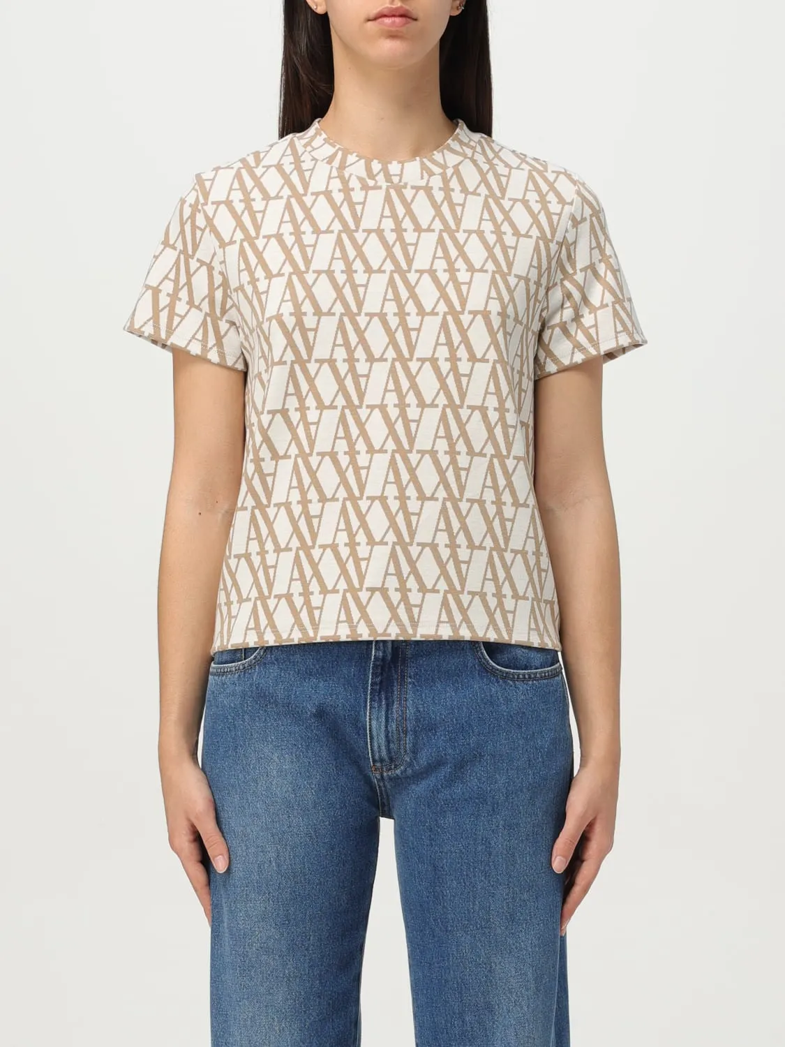T-shirt in maglia Armani Exchange